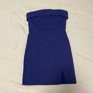 Strapless Blue Hello Molly Bodycon Dress